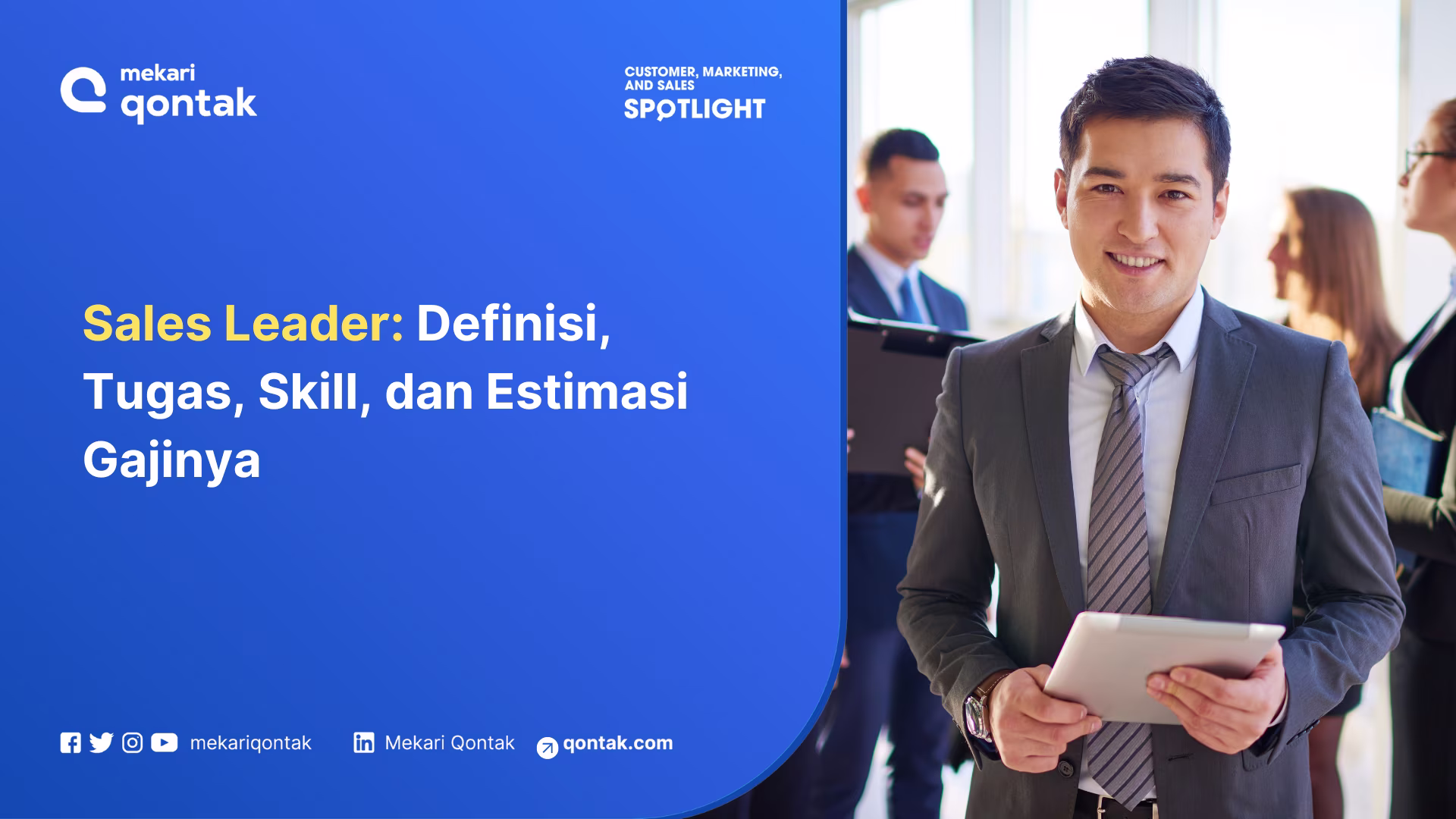 Ilustasi sales leader