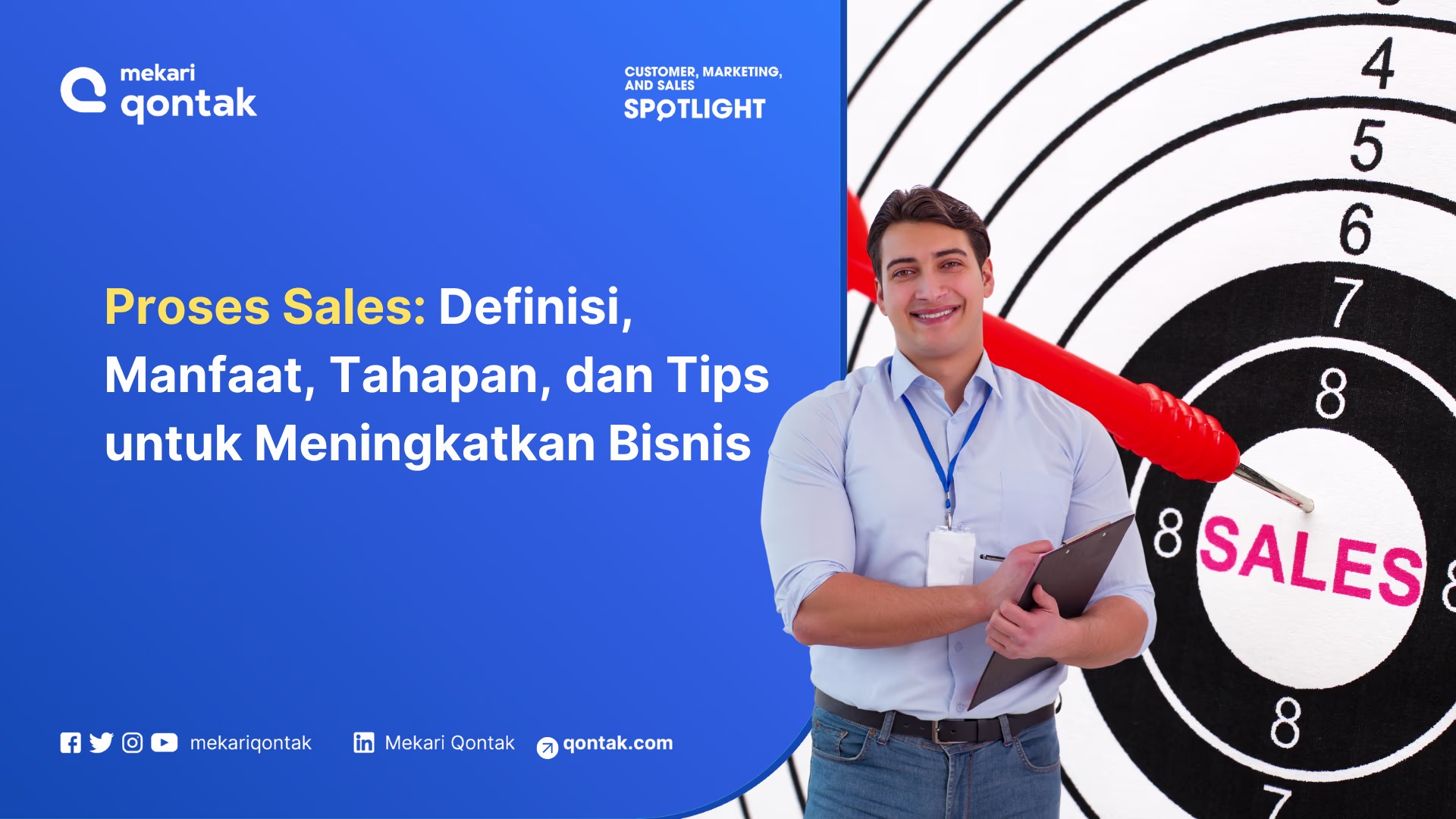 Ilustrasi proses sales yang dilakukan oleh sales person