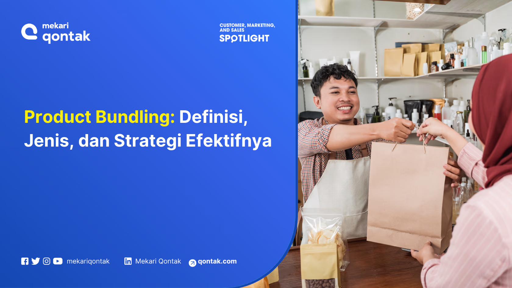 Ilustrasi penjualan produk kepada konsumen