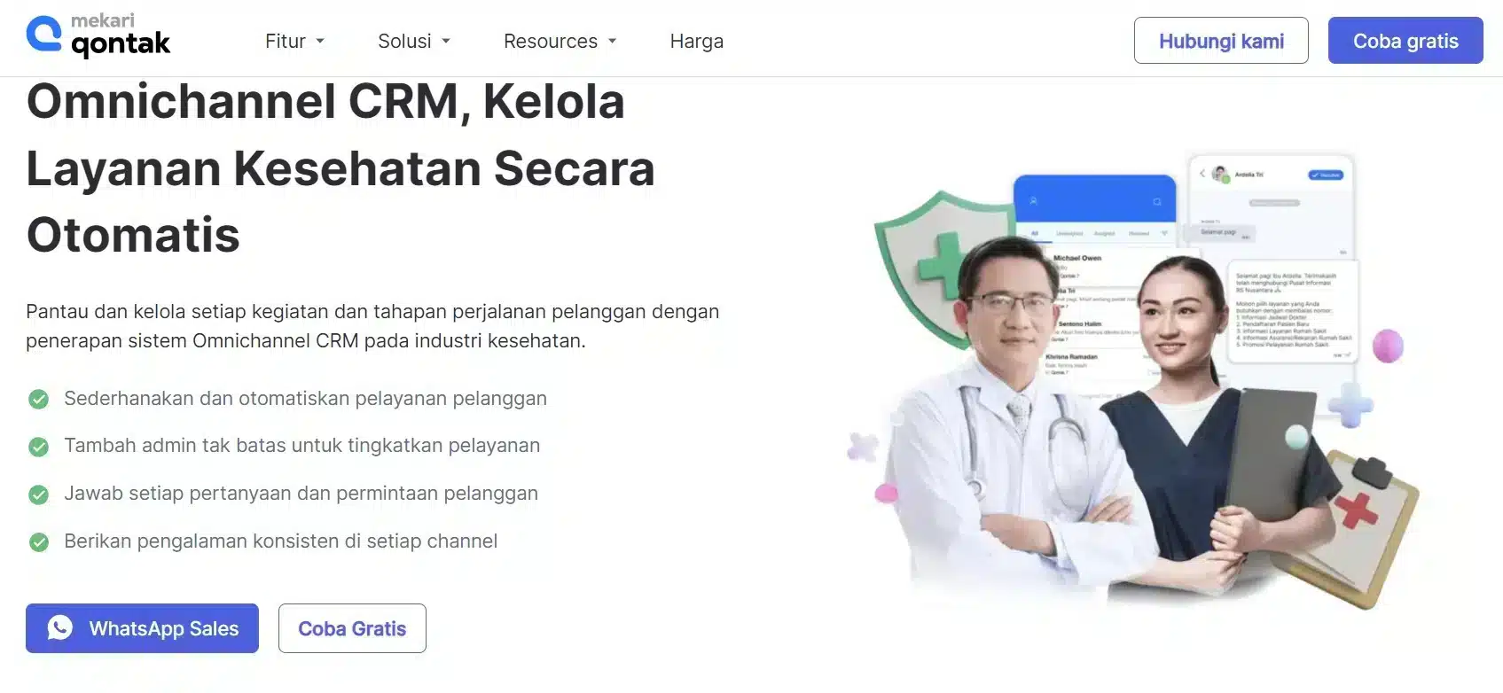 Healthcare CRM Software_Mekari Qontak