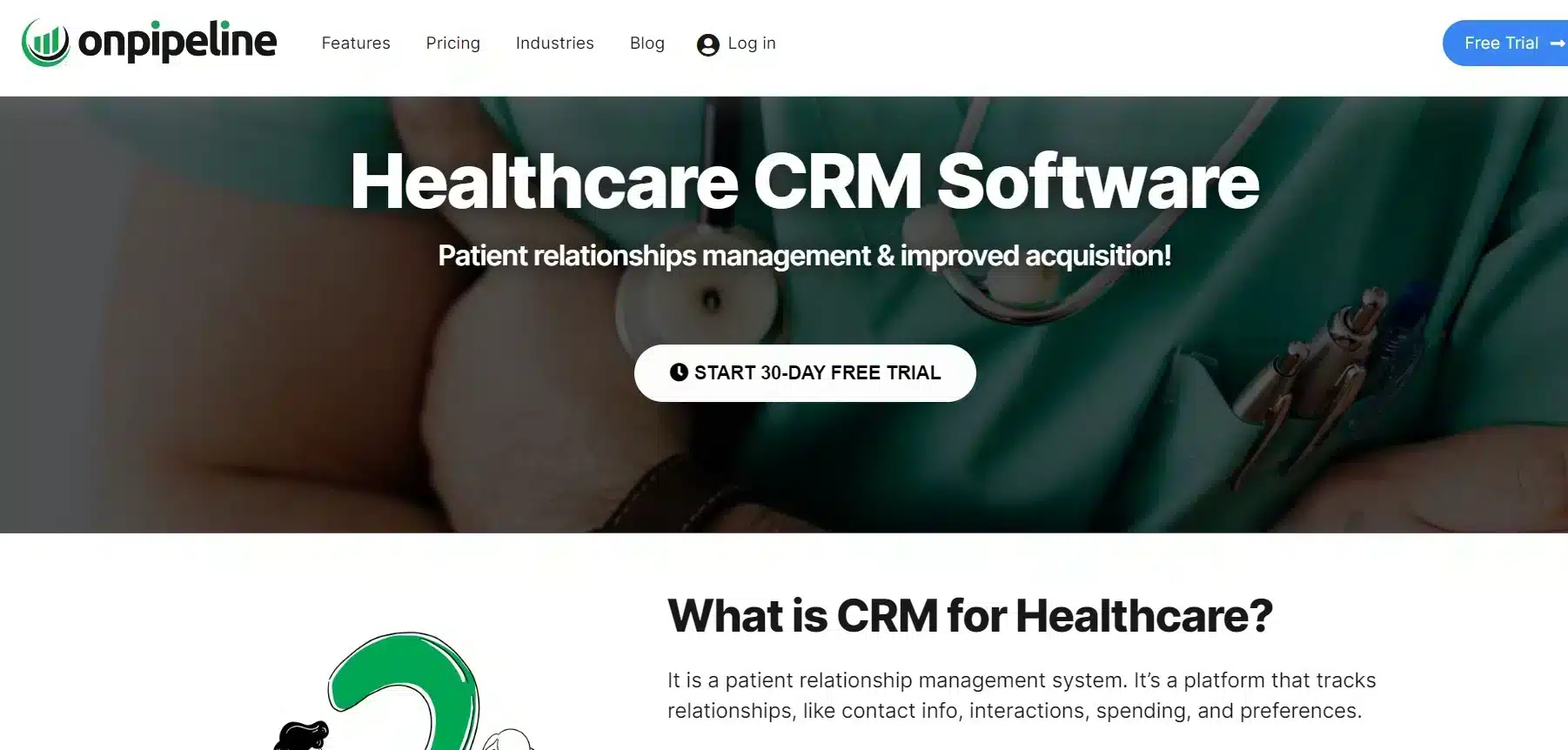 Healthcare CRM Software_Onpipeline