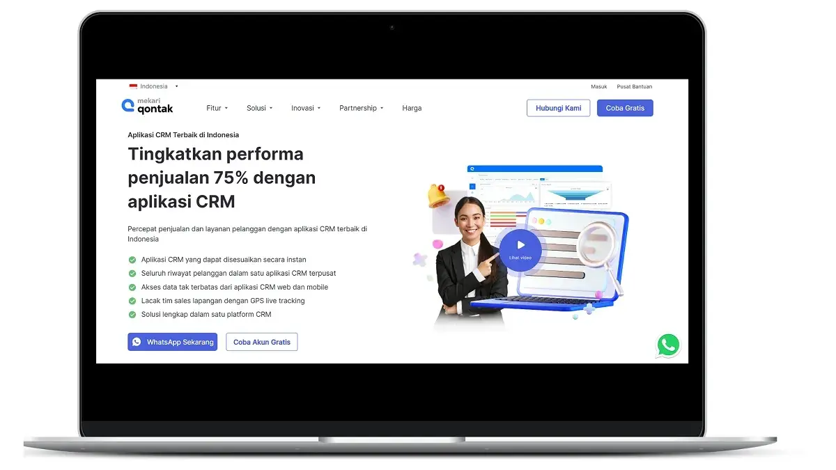 Aplikasi CRM Mekari Qontak