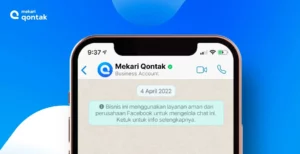 Tanda centang hijau WhatsApp Mekari Qontak