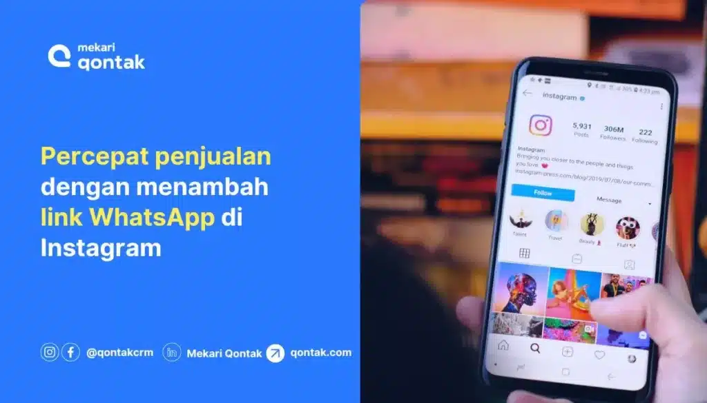 Percepat penjualan dengan menambah link WA di Instagram