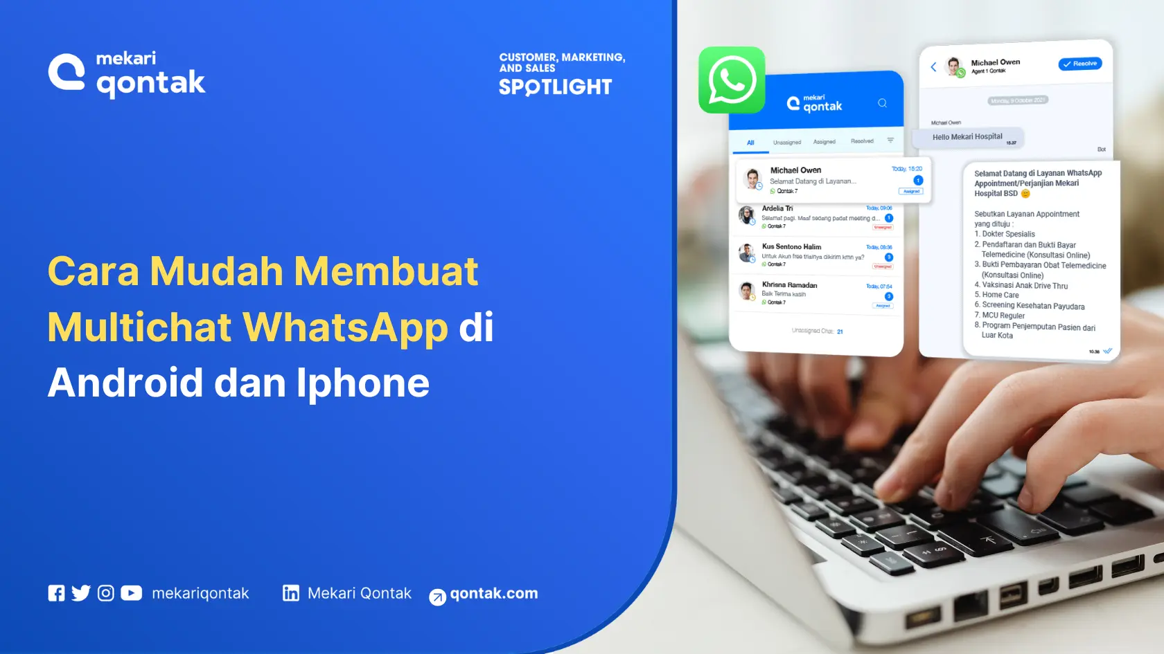 Cara Mudah Membuat Multichat WhatsApp di Android dan Iphone