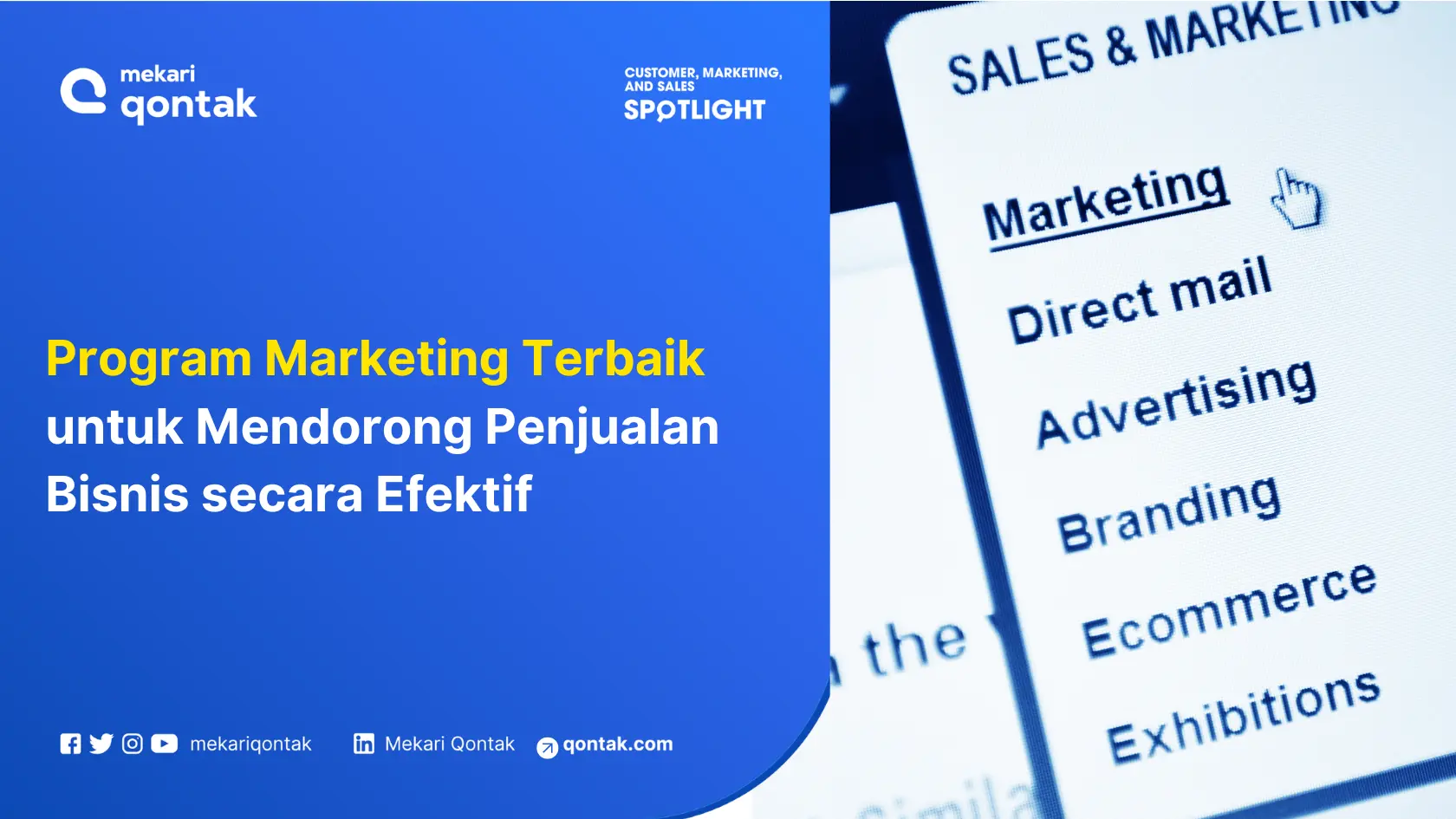 Program Marketing Terbaik untuk Mendorong Penjualan Bisnis secara Efektif
