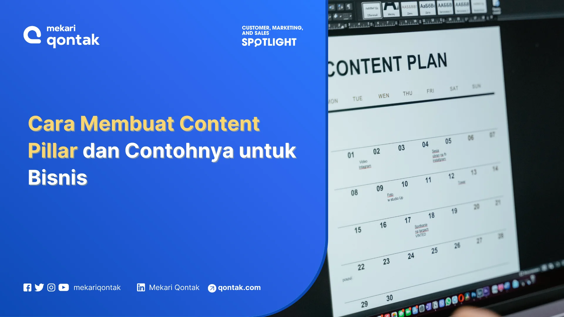 Cara Membuat Content Pillar dan Contohnya untuk Bisnis