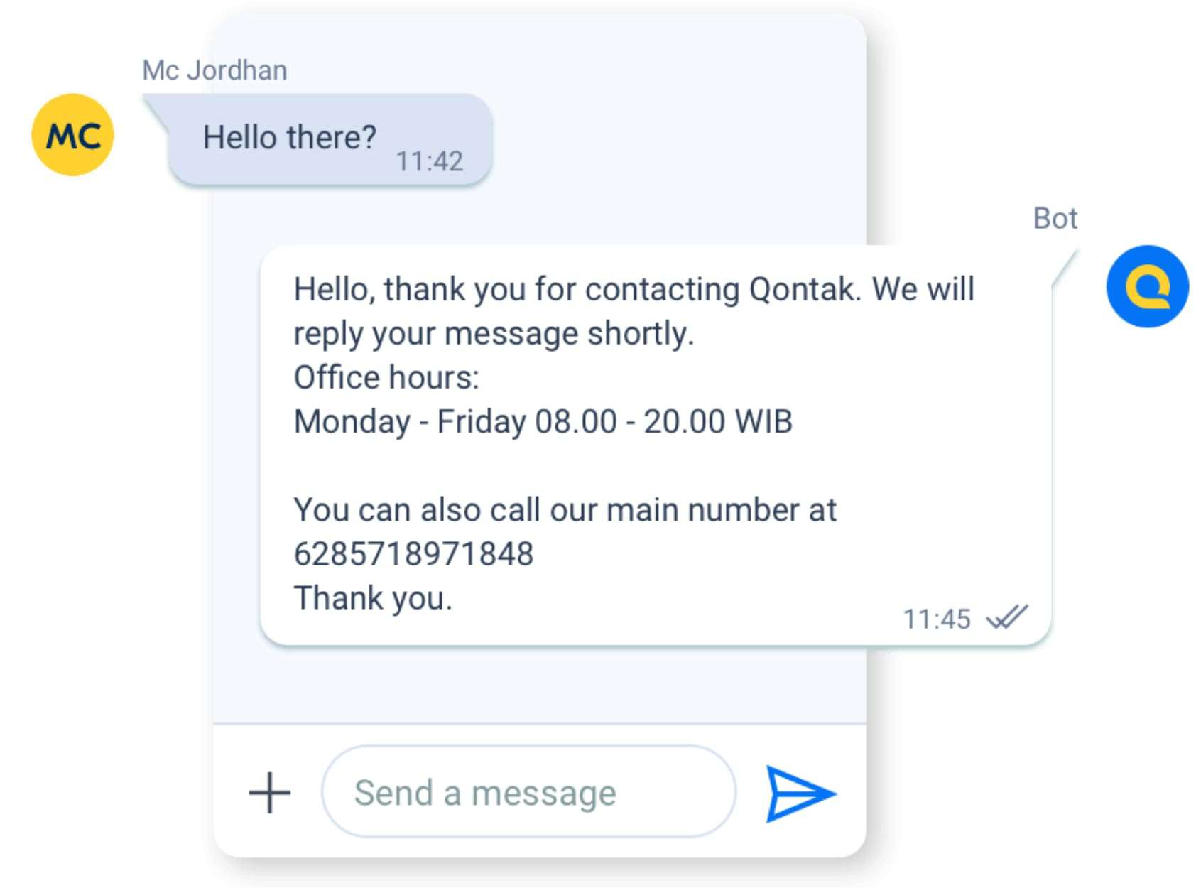 Live-Chat-automated customer service