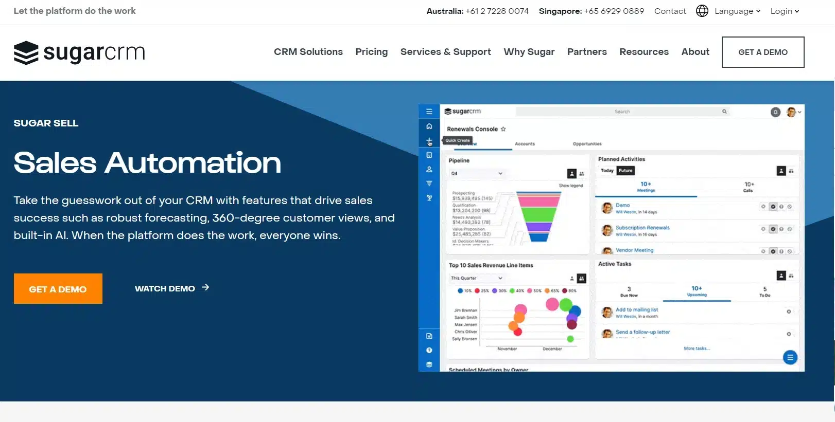 Sales Administration Software - SugarCRM