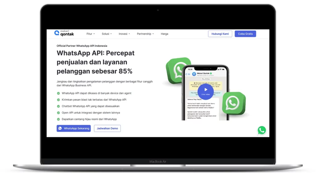WhatsApp Business API Mekari Qontak