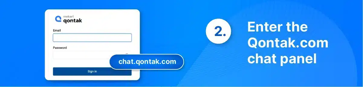 Second, enter the Qontak.com chat panel, which is a WhatsApp BSP that offers access to the WhatsApp Business API.