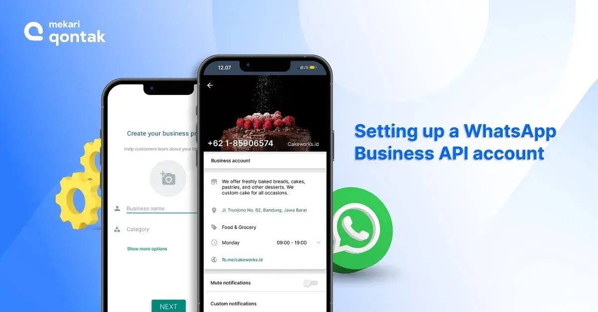 First step in WhatsApp Integration is Set up a WhatsApp Business API account