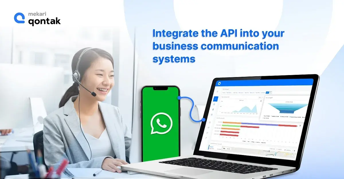 Second step is Integrate the API into your business communication systems