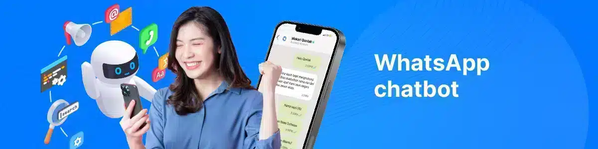 Businesses can use WhatsApp chatbots for WhatsApp marketing to automate routine tasks and provide customer service, improving efficiency and customer experience.