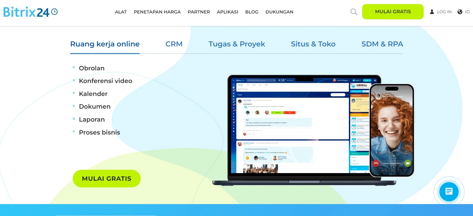 Landing Page Bitrix24 Software Telemarketing_Bitrix24