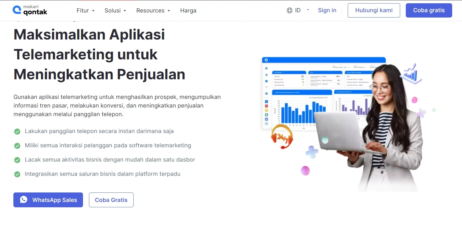 Landing Page Mekari Qontak Rekomendasi Software Telemarketing_Mekari Qontak