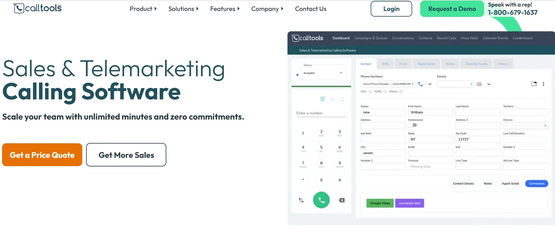 Landing Page CallTools Rekomendasi software telemarketing_calltaools