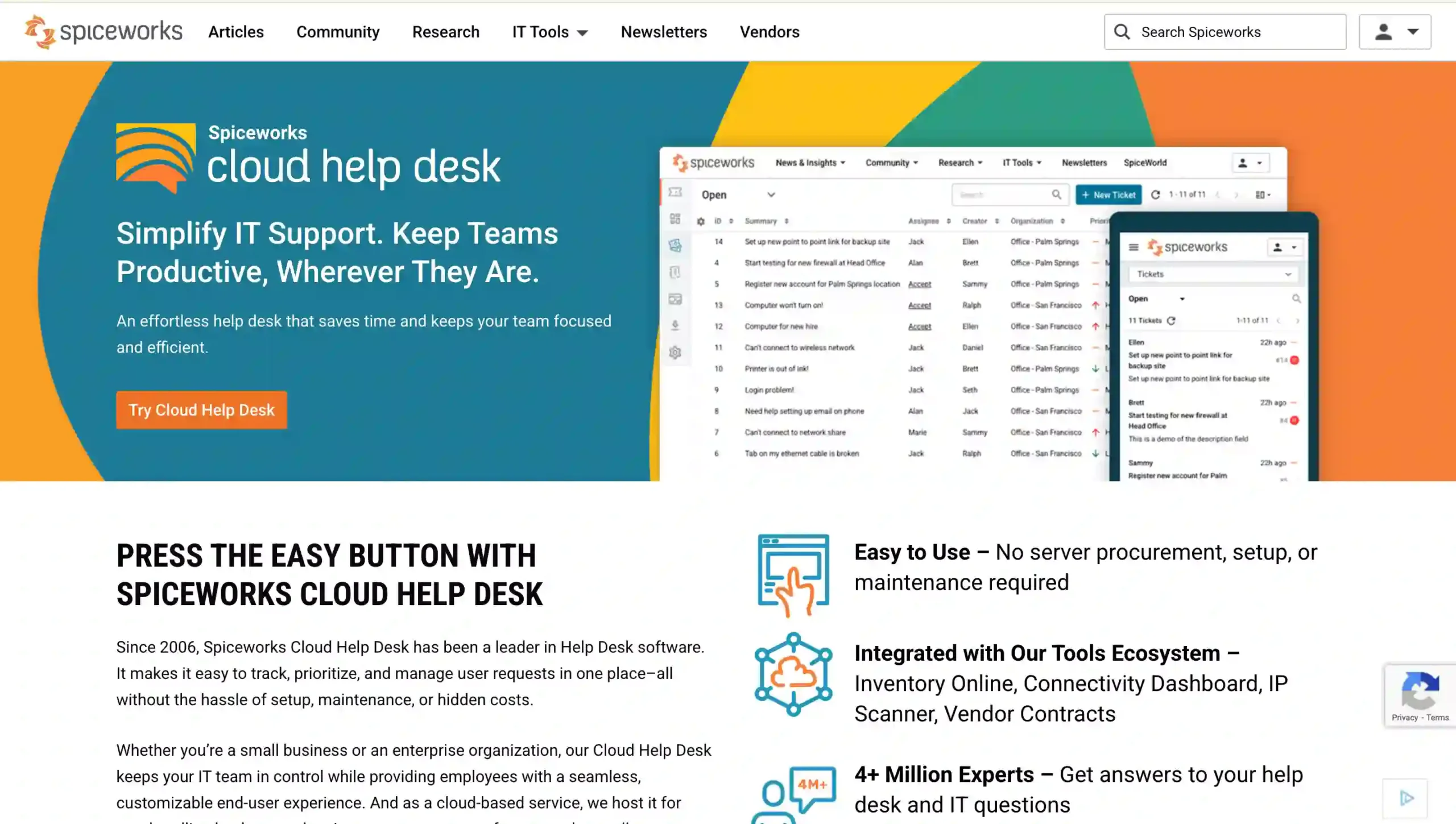 Aplikasi Ticketing berbasis Web-Spiceworks