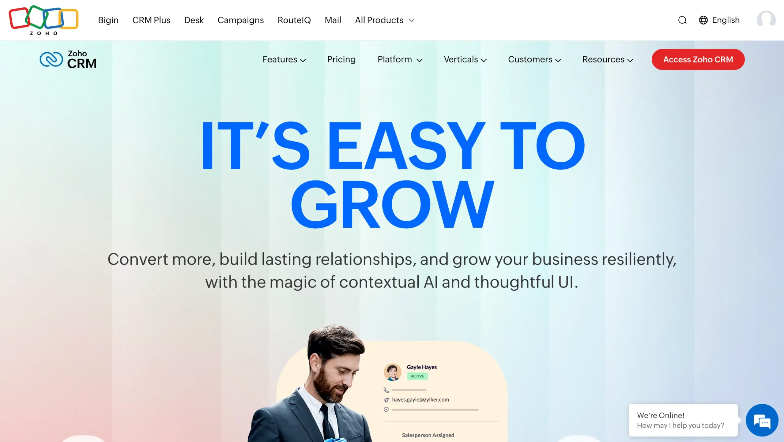 Account Management Software-Zoho CRM