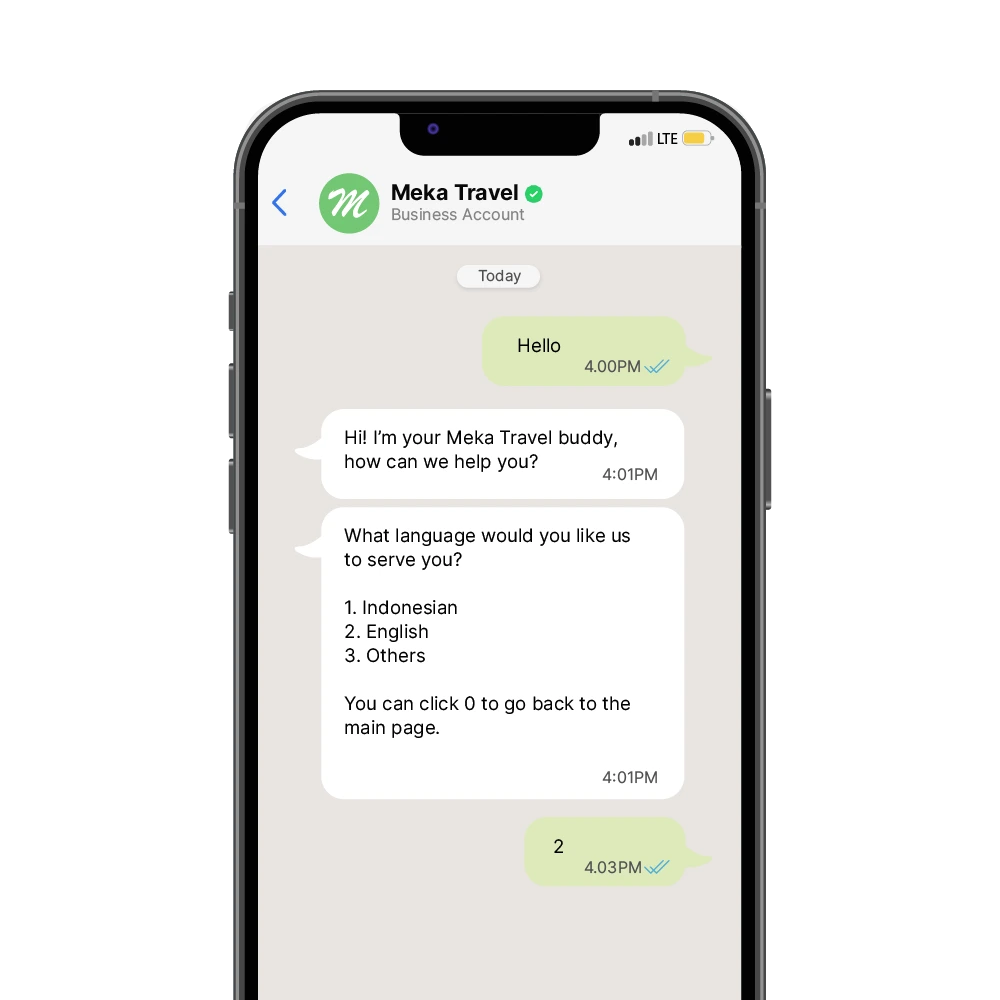 WhatsApp API for Travel has Multi-language Support for Visitors