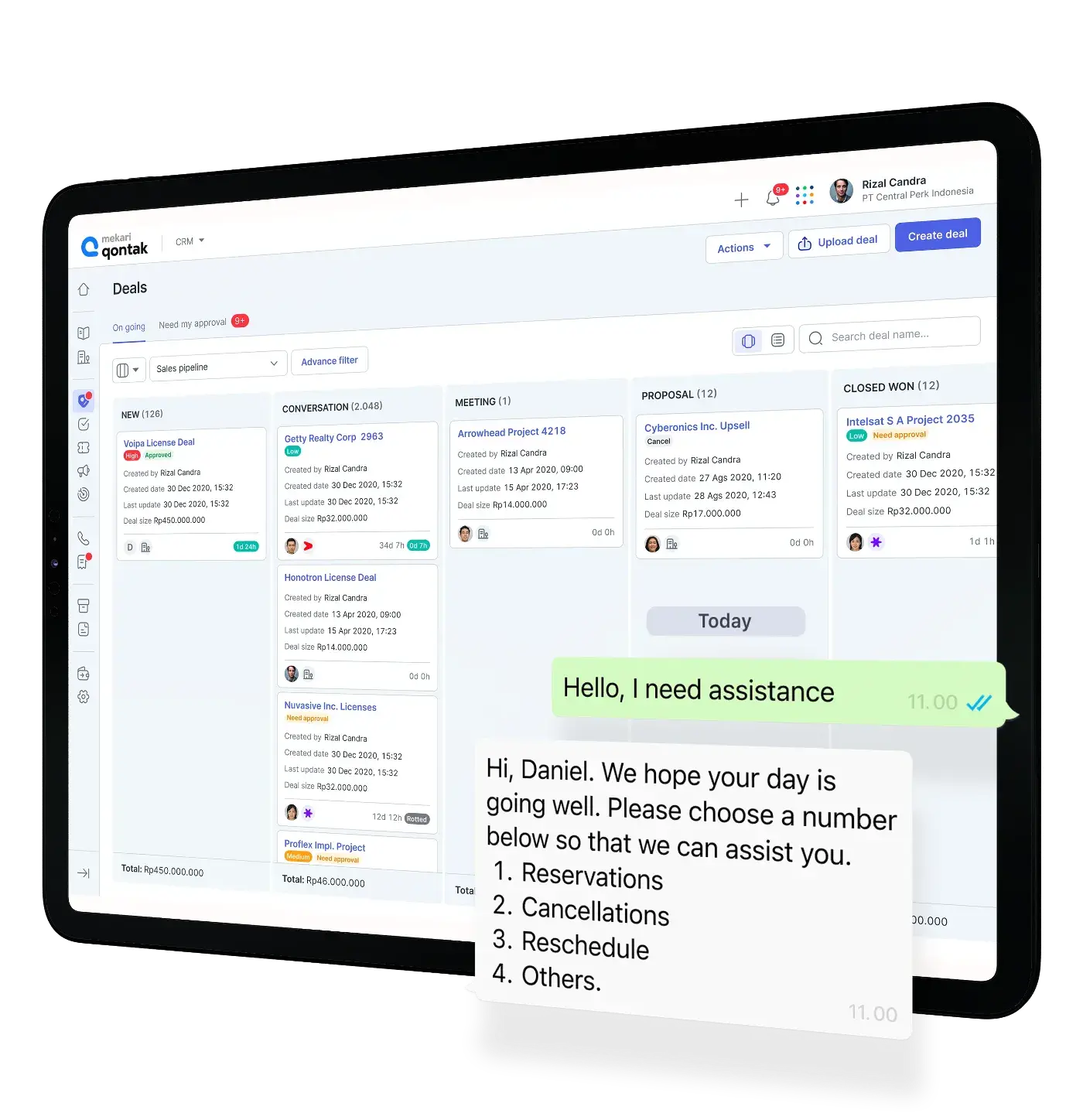 How does WhatsApp chatbot works
