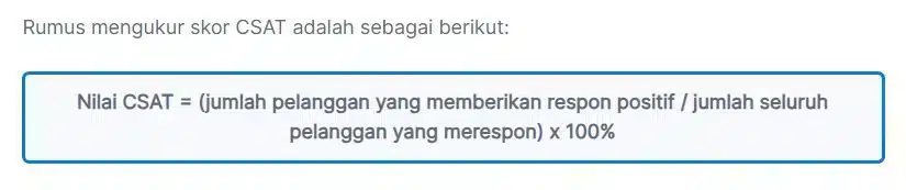 Mengukur kepuasan pelanggan dengan CSAT