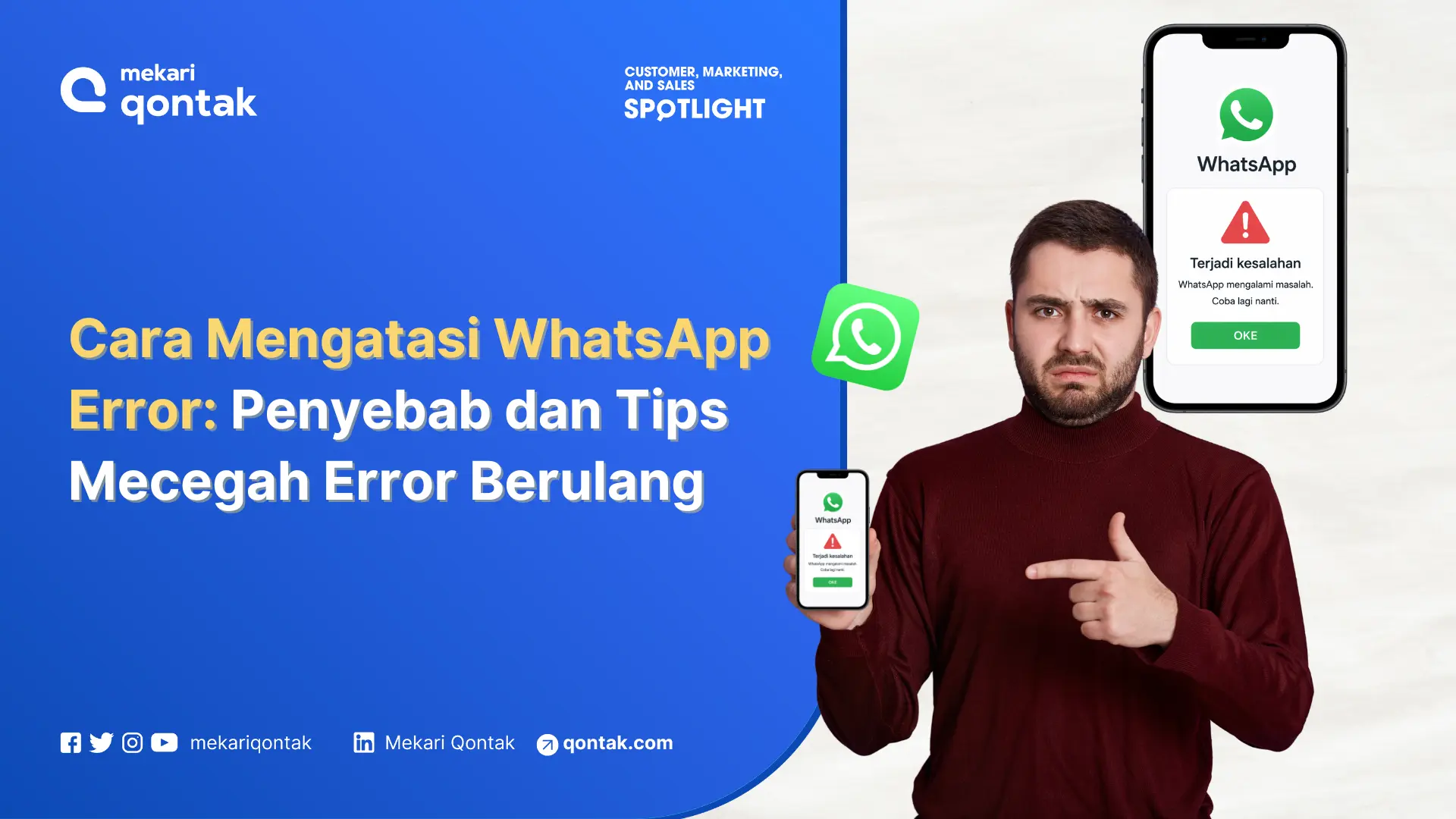 Cara Mengatasi WhatsApp Error: Penyebab dan Tips Mecegahnya