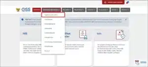Klik Menu Perizinan Berusaha dan pilih Permohonan Baru Cara membuat NIB Online