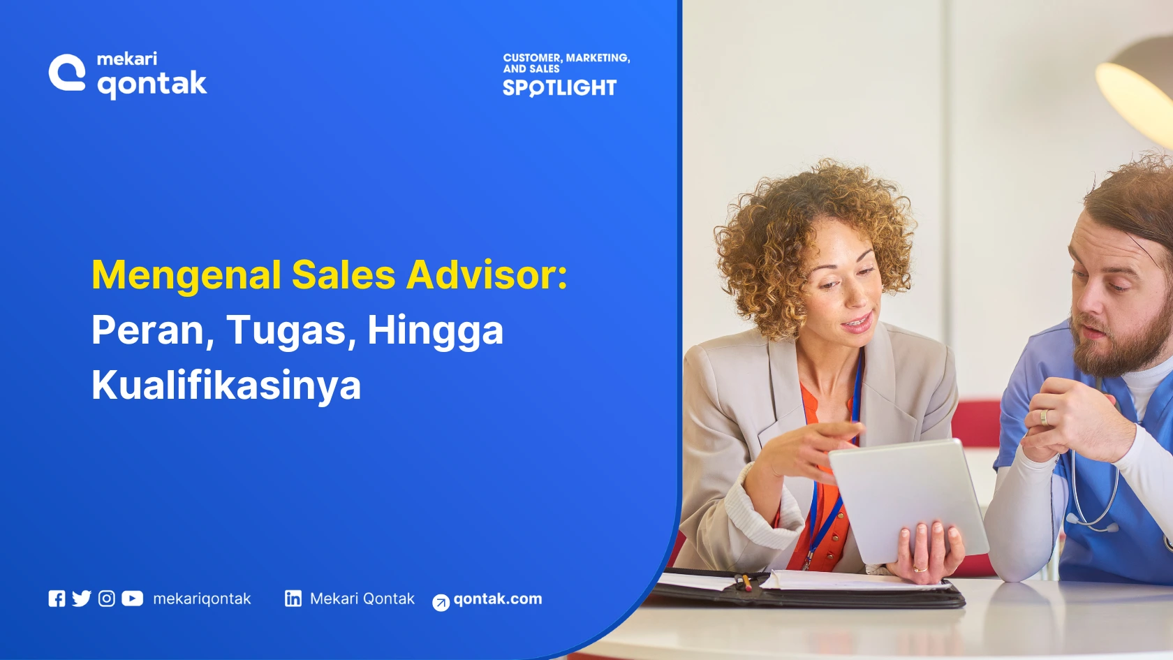 Ilustrasi peran Sales Advisor