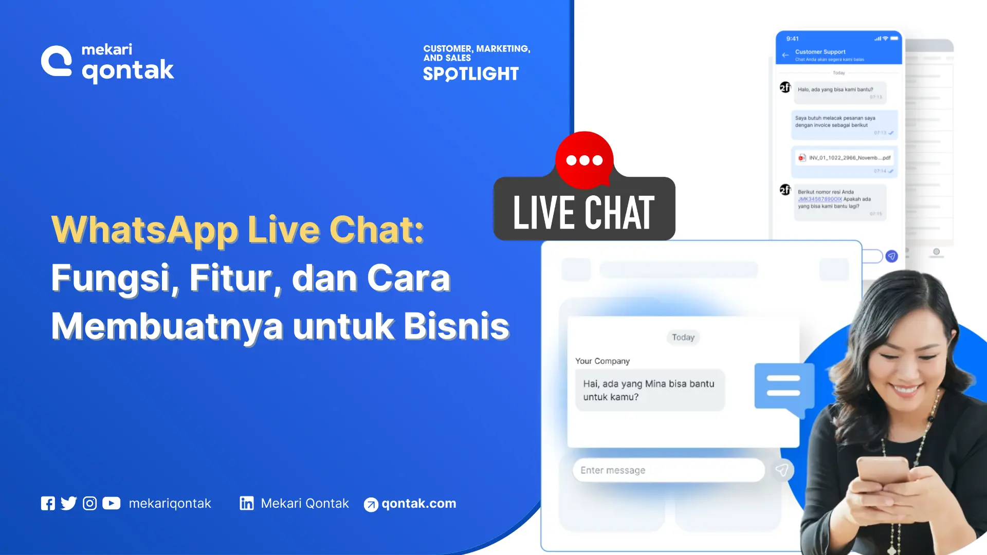 WhatsApp Live Chat: Fungsi, Fitur, dan Cara Membuatnya untuk Bisnis
