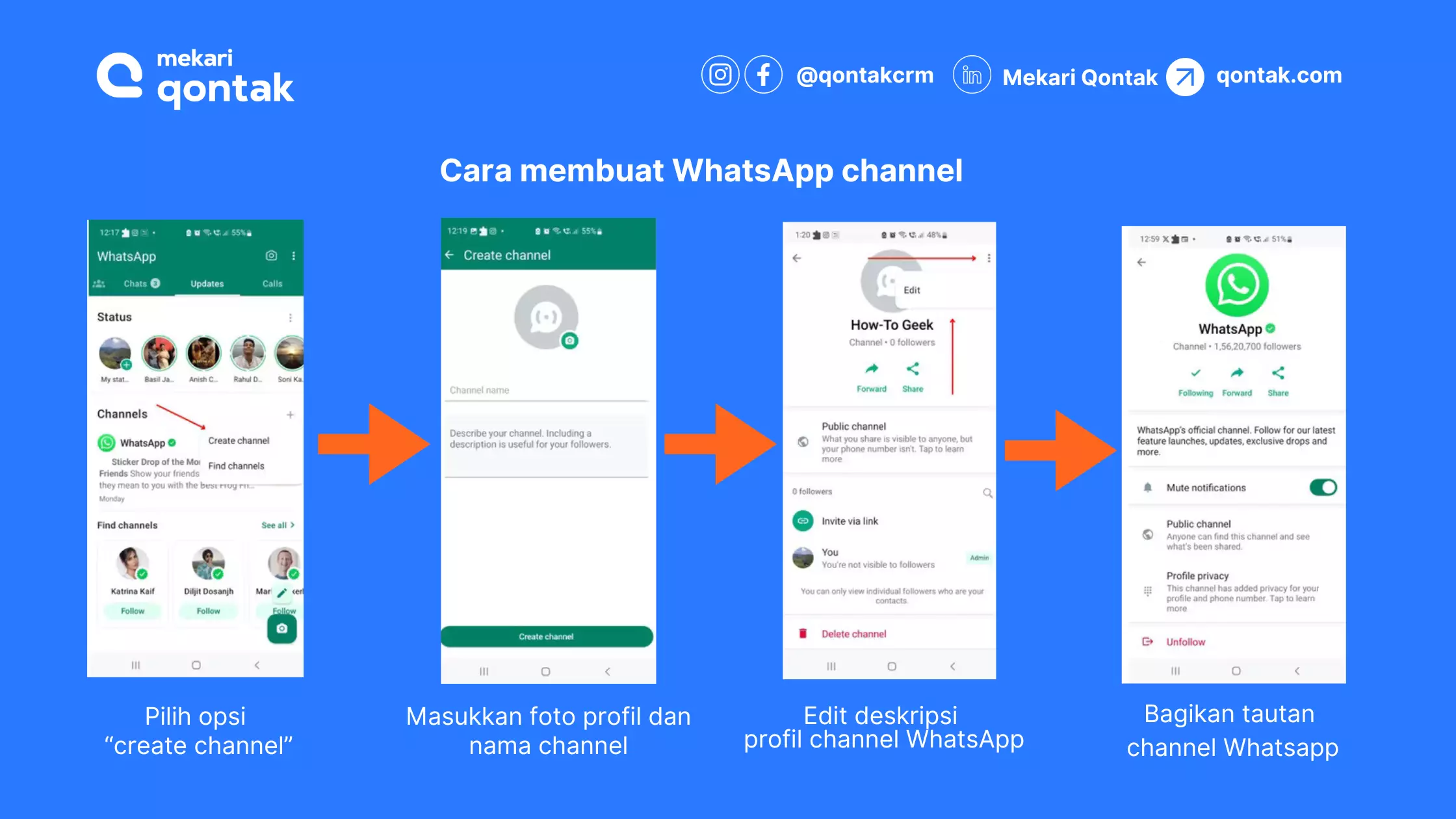 Cara Membuat WhatsApp channel Cara Membuat WhatsApp channel