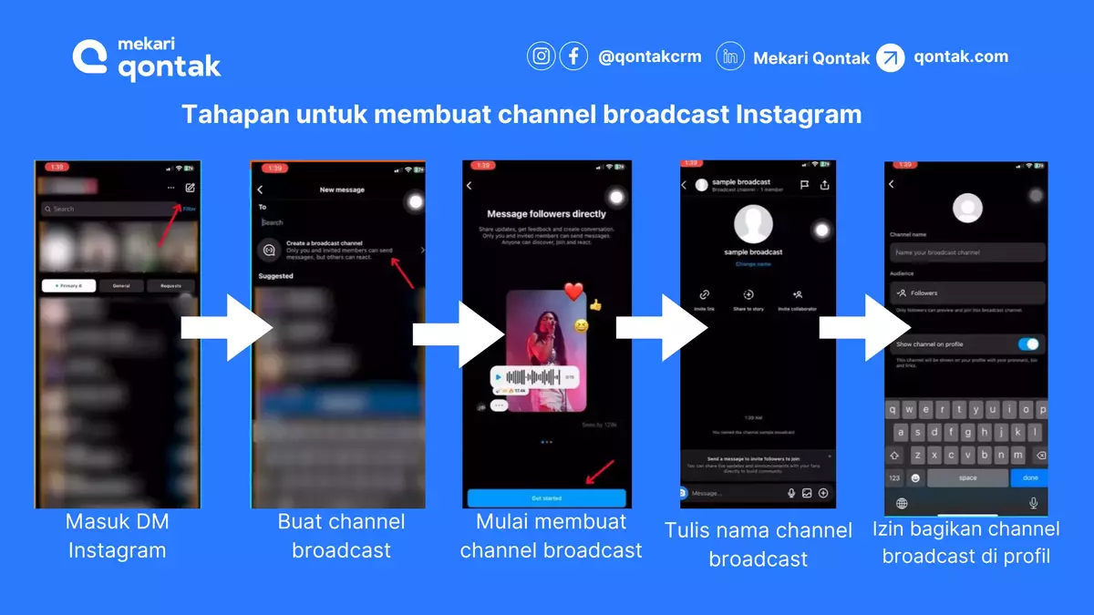 Cara membuat channel broadcast Instagram