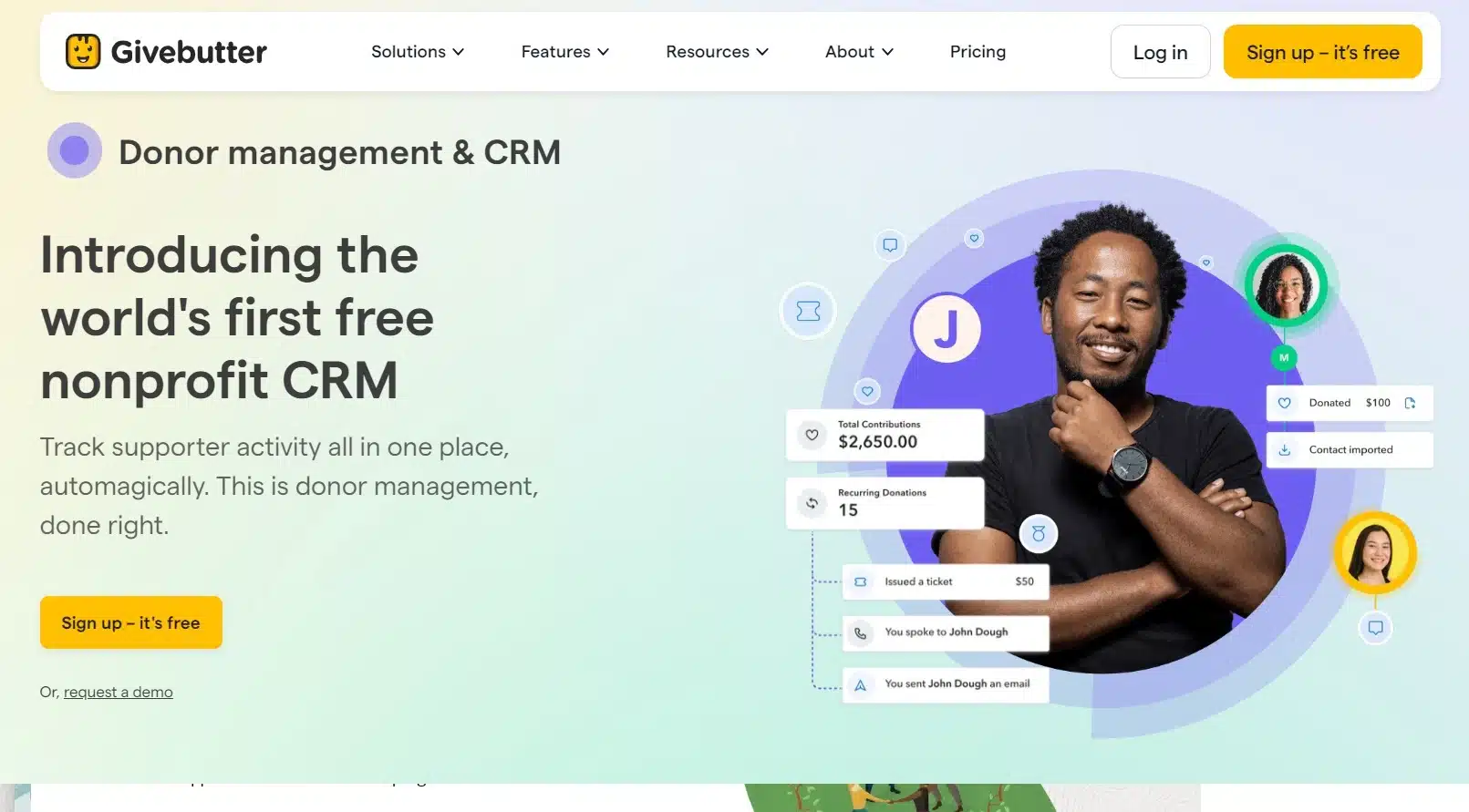 Nonprofit CRM Software - Givebutter