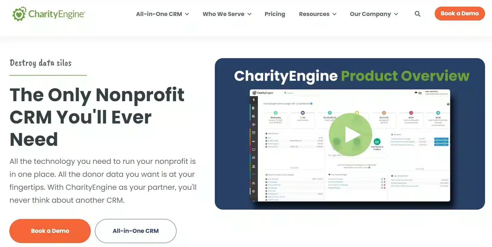Nonprofit CRM Software - charityEngine