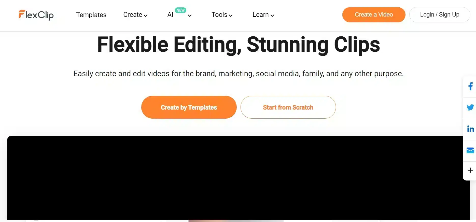 Tools AI untuk Video Editor _ FlexClip