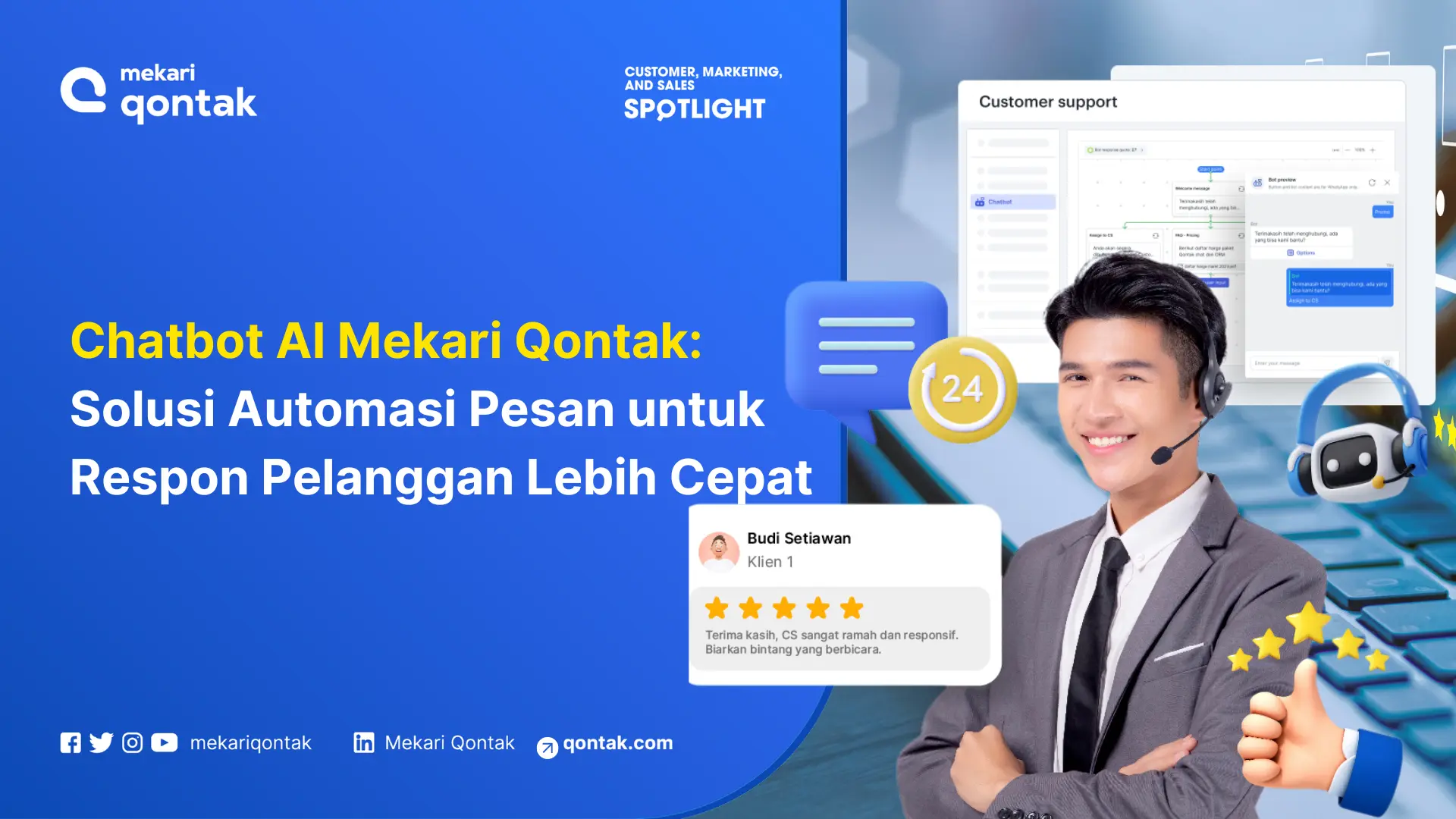 Chatbot AI Mekari Qontak Solusi Automasi Pesan untuk Layanan Pelanggan yang Cepat