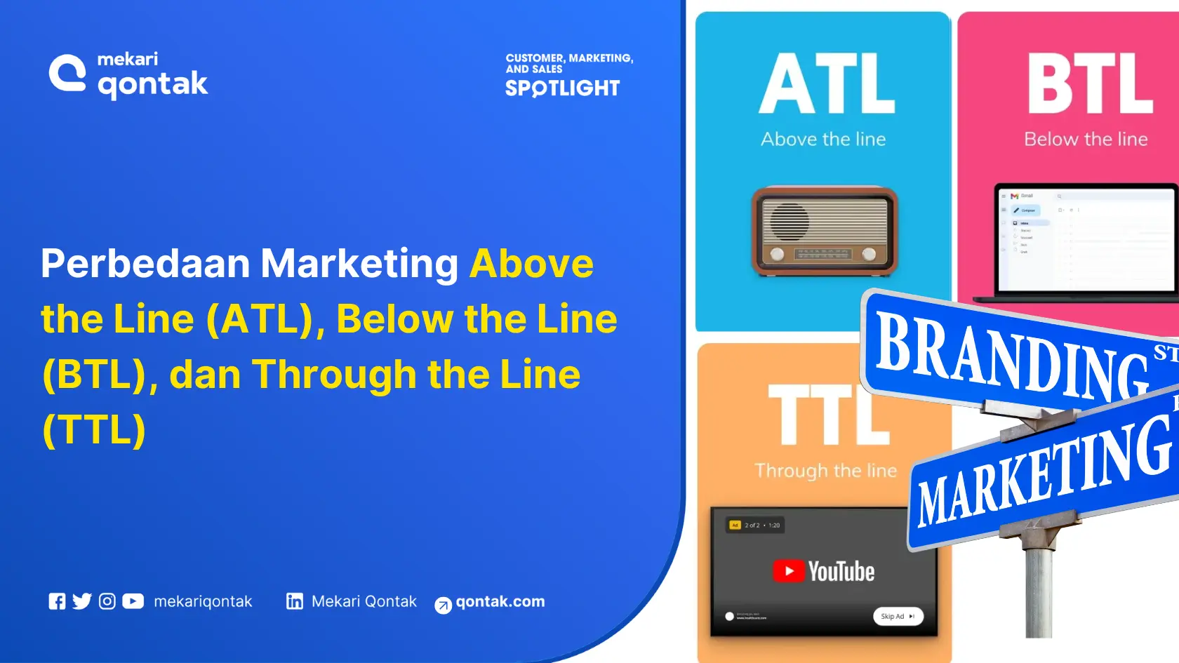 Perbedaan Marketing Above the Line (ATL), Below the Line (BTL), dan Through the Line (TTL)