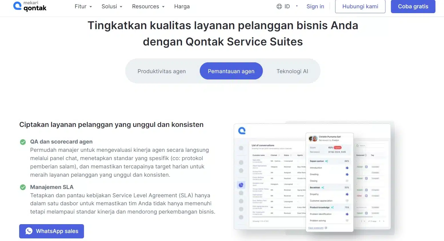 Tools Mekari Qontak untuk mengumpulkan customer feedback