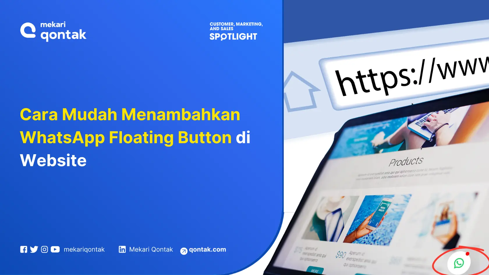 Cara Menambahkan WhatsApp Floating Button di Website