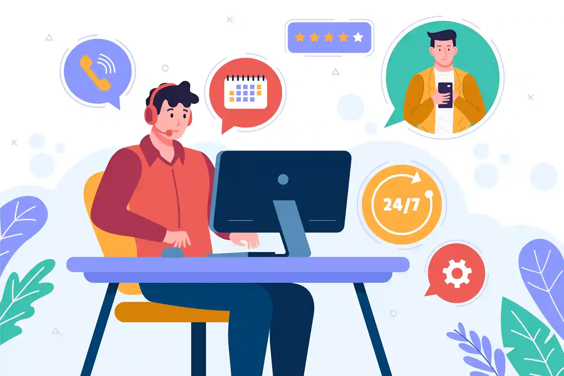 Ilustrasi Layanan Pelanggan Unggul di Telkom Indonesia