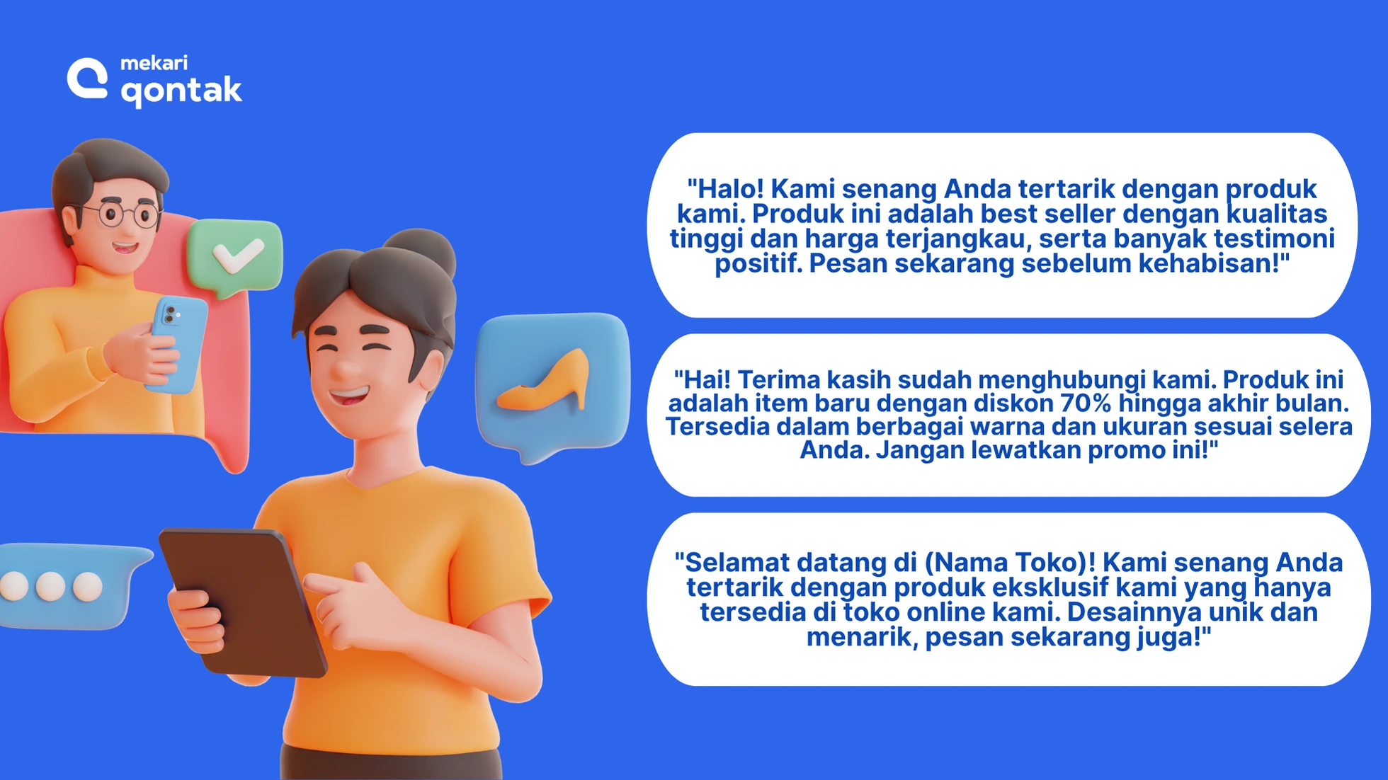 Contoh Template Auto Reply Chat di Tokopedia_Pemberian Informasi
