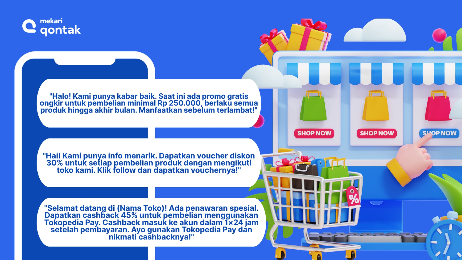 Contoh Template Auto Reply Chat di Tokopedia_Penawaran Promo Spesial