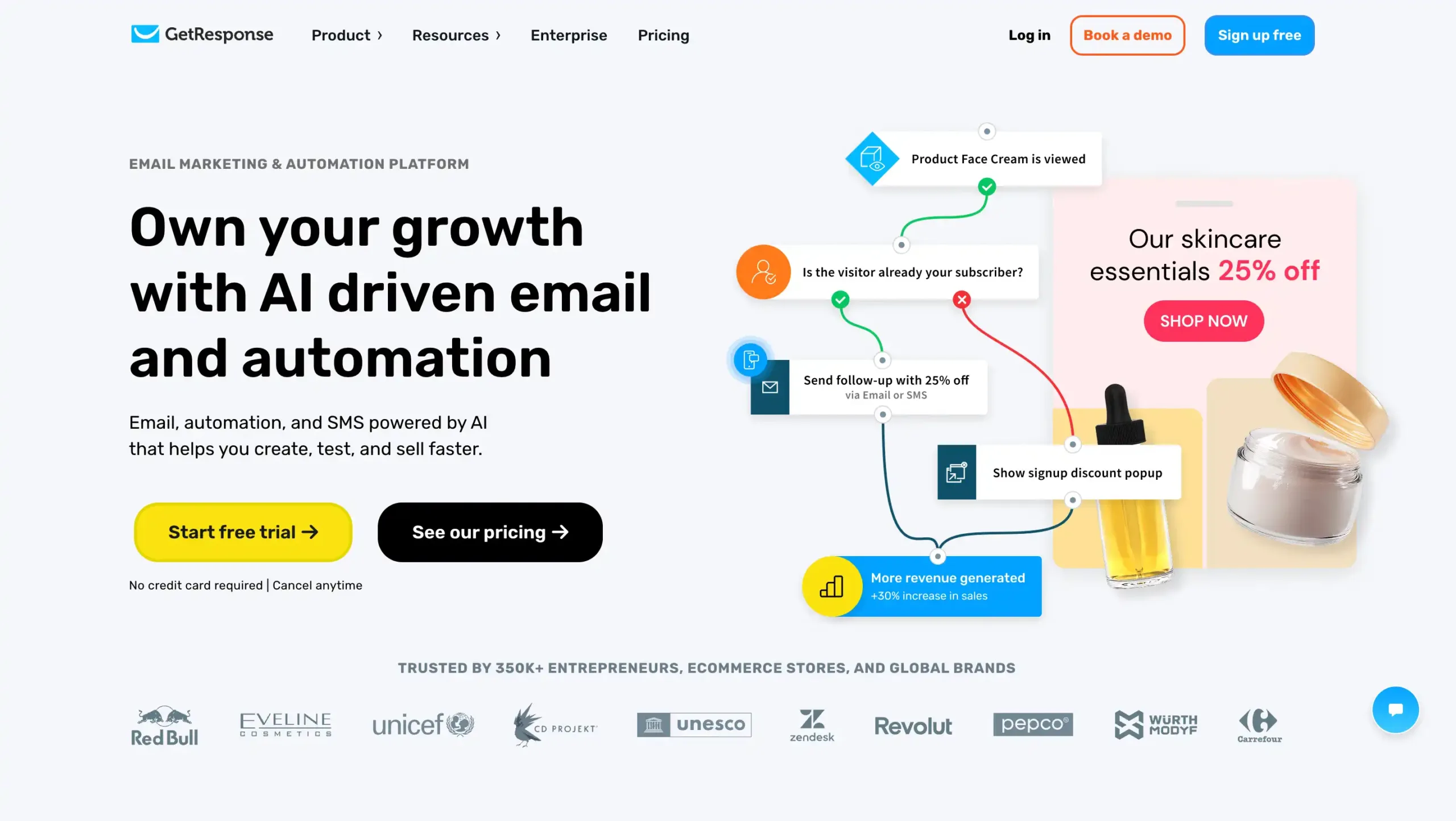 Landing Page GetResponse GetResponse-Marketing Automation Software