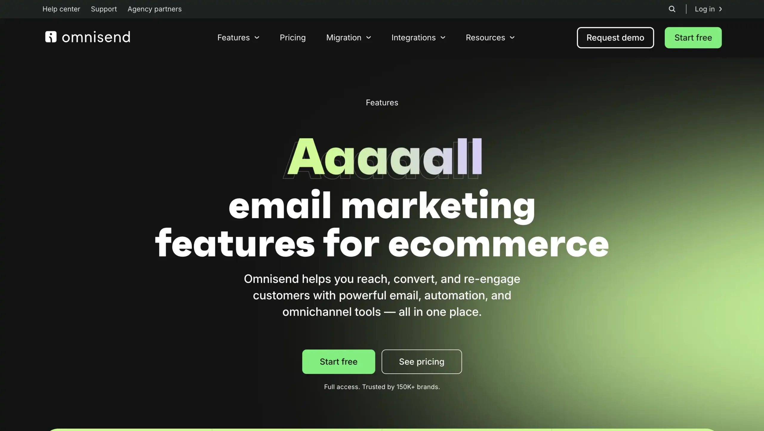 Landing Page Omnisend Omnisend-Marketing Automation Software