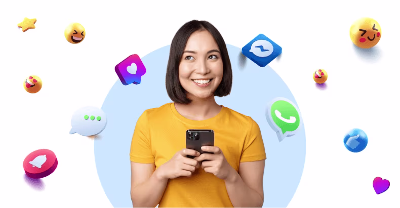 Ilustrasi penggunaan media sosial untuk meningkatkan customer loyalty