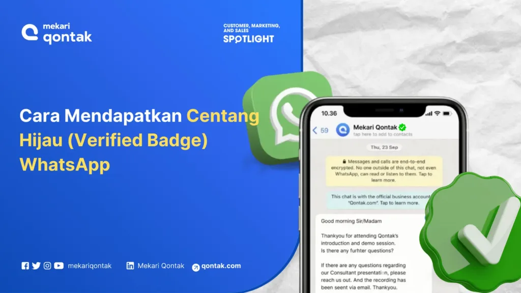 Cara Mendapatkan Centang Hijau (Verified Badge) WhatsApp