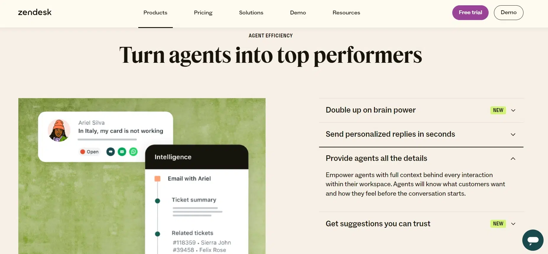 Landing Page Zendesk Software Chatbot Service Desk_Zendesk