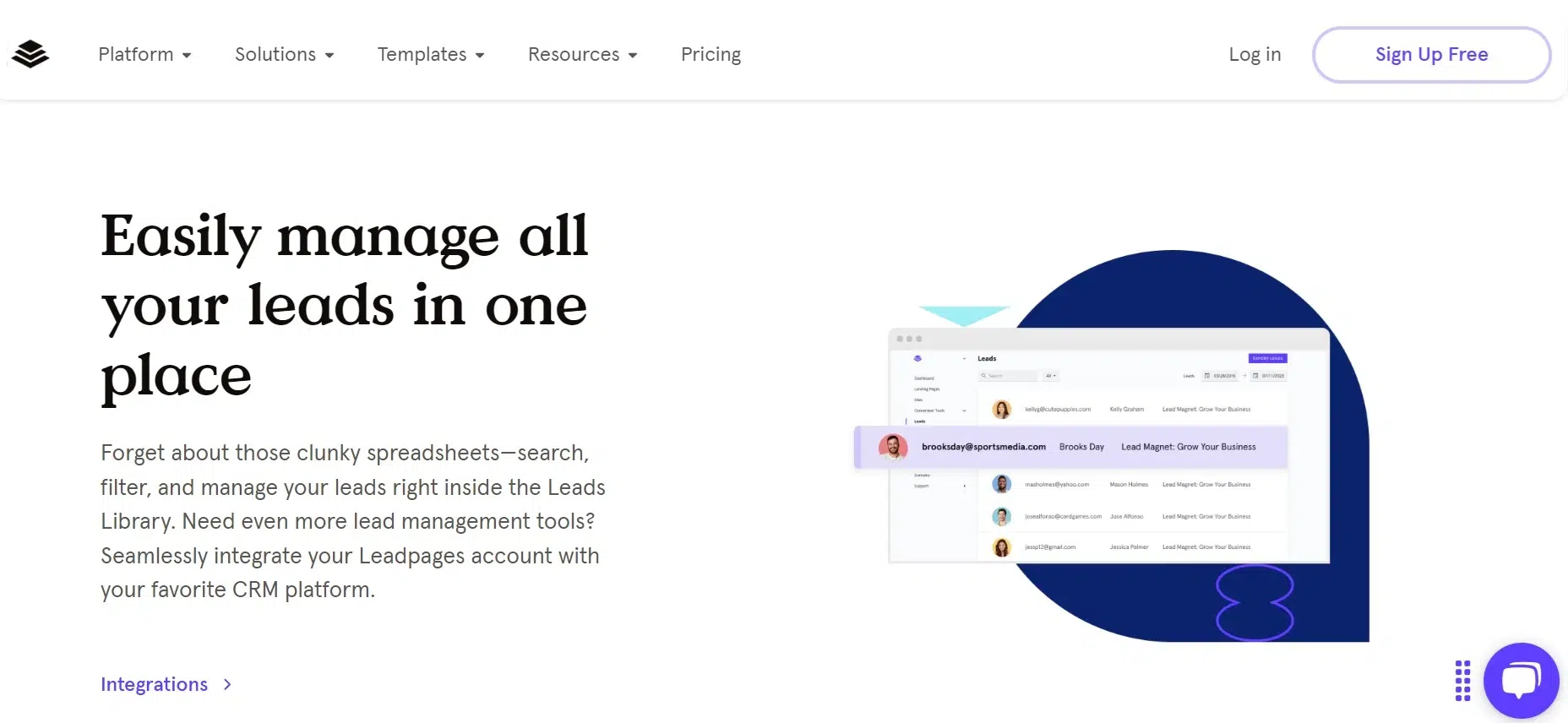 Software B2B Lead Generation_Leadpages
