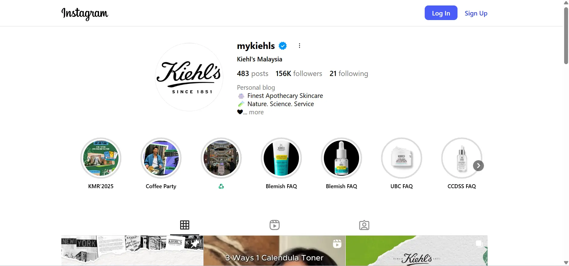 Contoh Chatbot Instagram_Kiehl's Malaysia