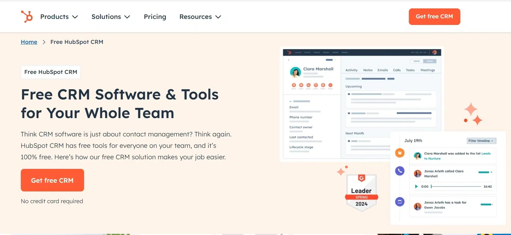 software CRM b2b Terbaik_HubSpot